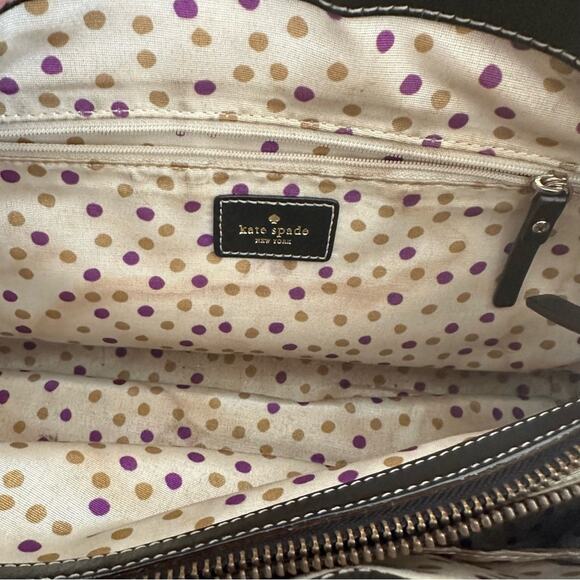 Kate Spade Berkeley Lane Quinn Tote Colorblock Black and White - Picture 13 of 15